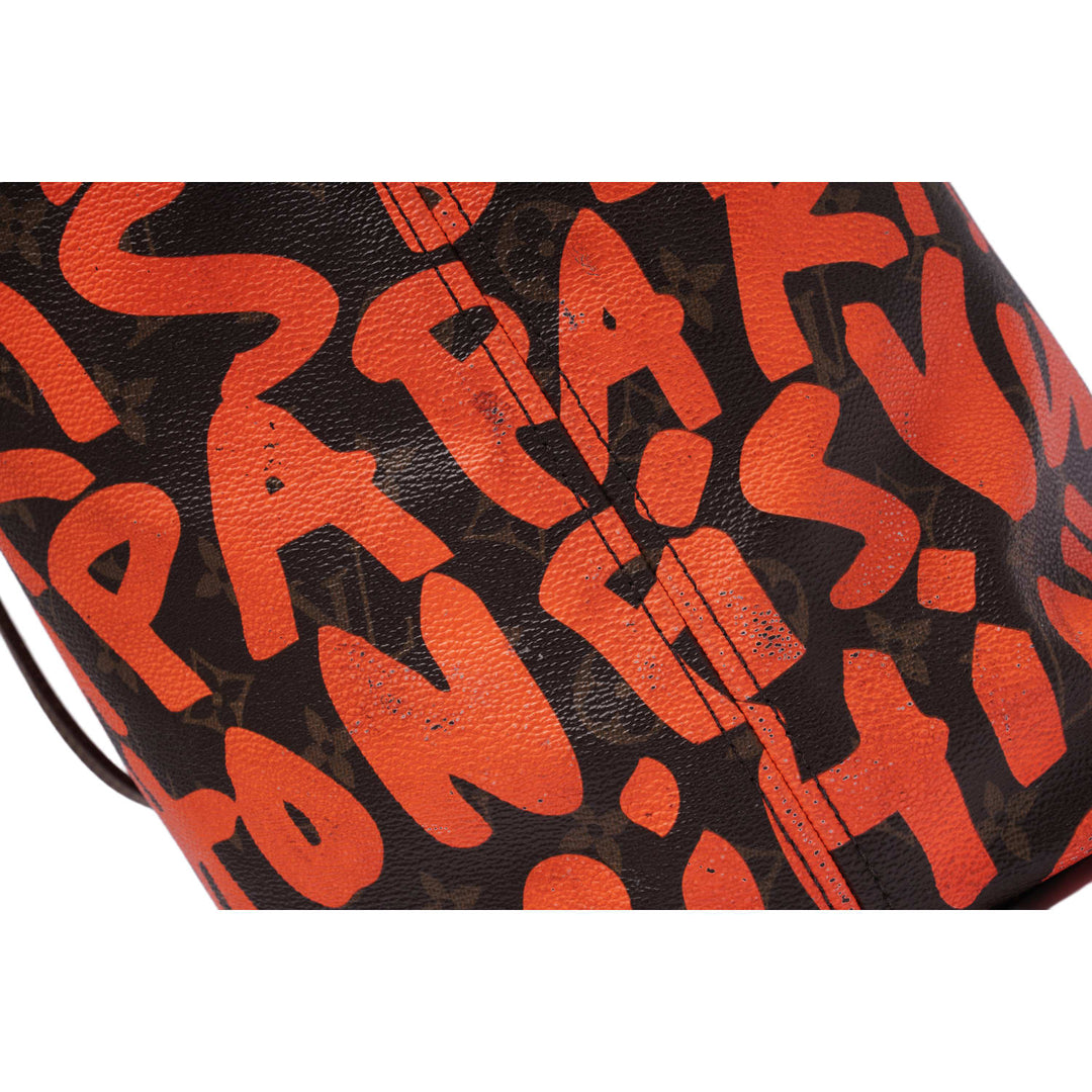 Louis Vuitton 'Monogram Orange Graffiti' Neverfull GM Bag