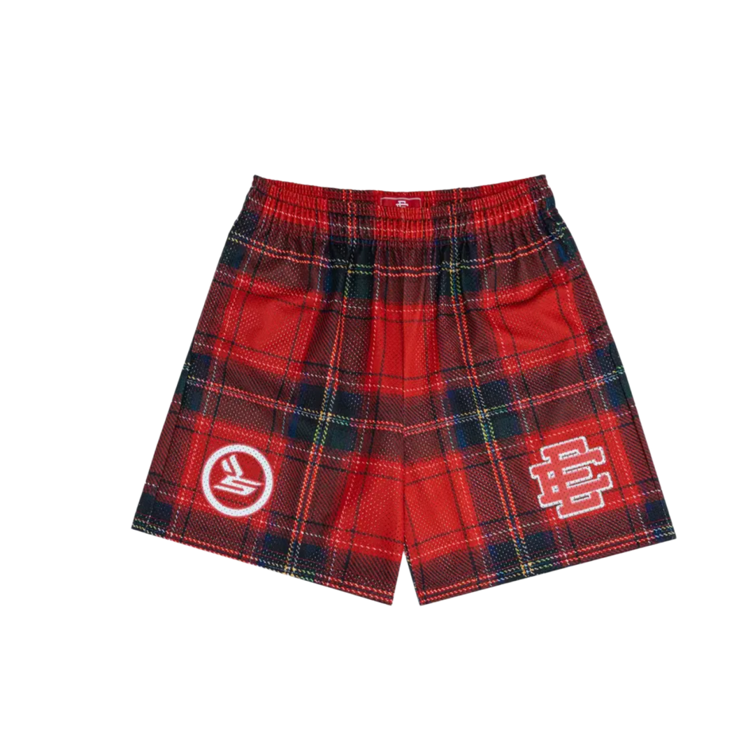Eric Emanuel x Sicko 'Red' Plaid Shorts