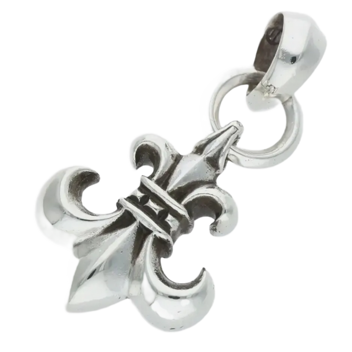 Chrome Hearts 'Fleur' Silver Pendant with Bail