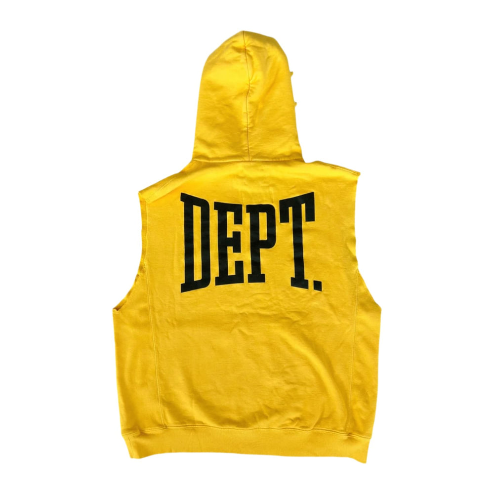 Gallery Dept 'Yellow' Cutoff Logo Hoodie