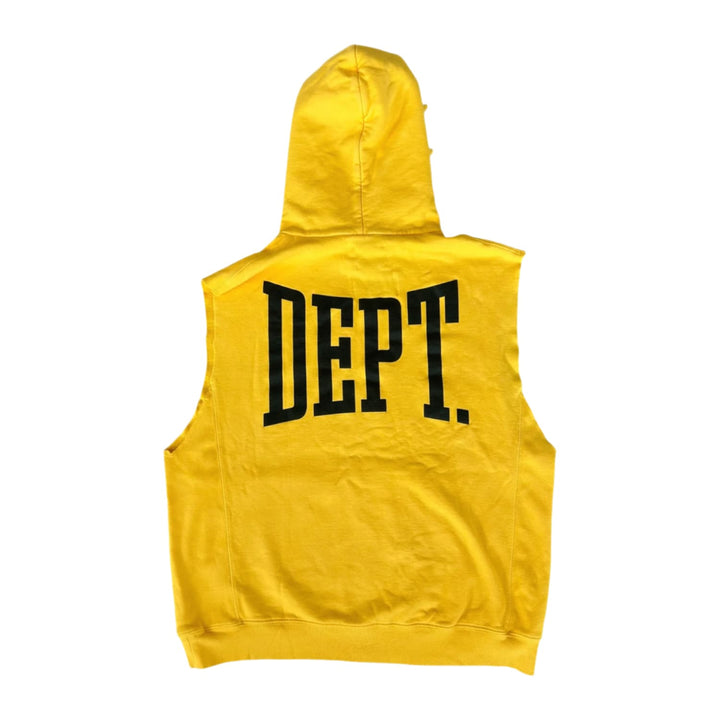 Gallery Dept 'Yellow' Cutoff Logo Hoodie