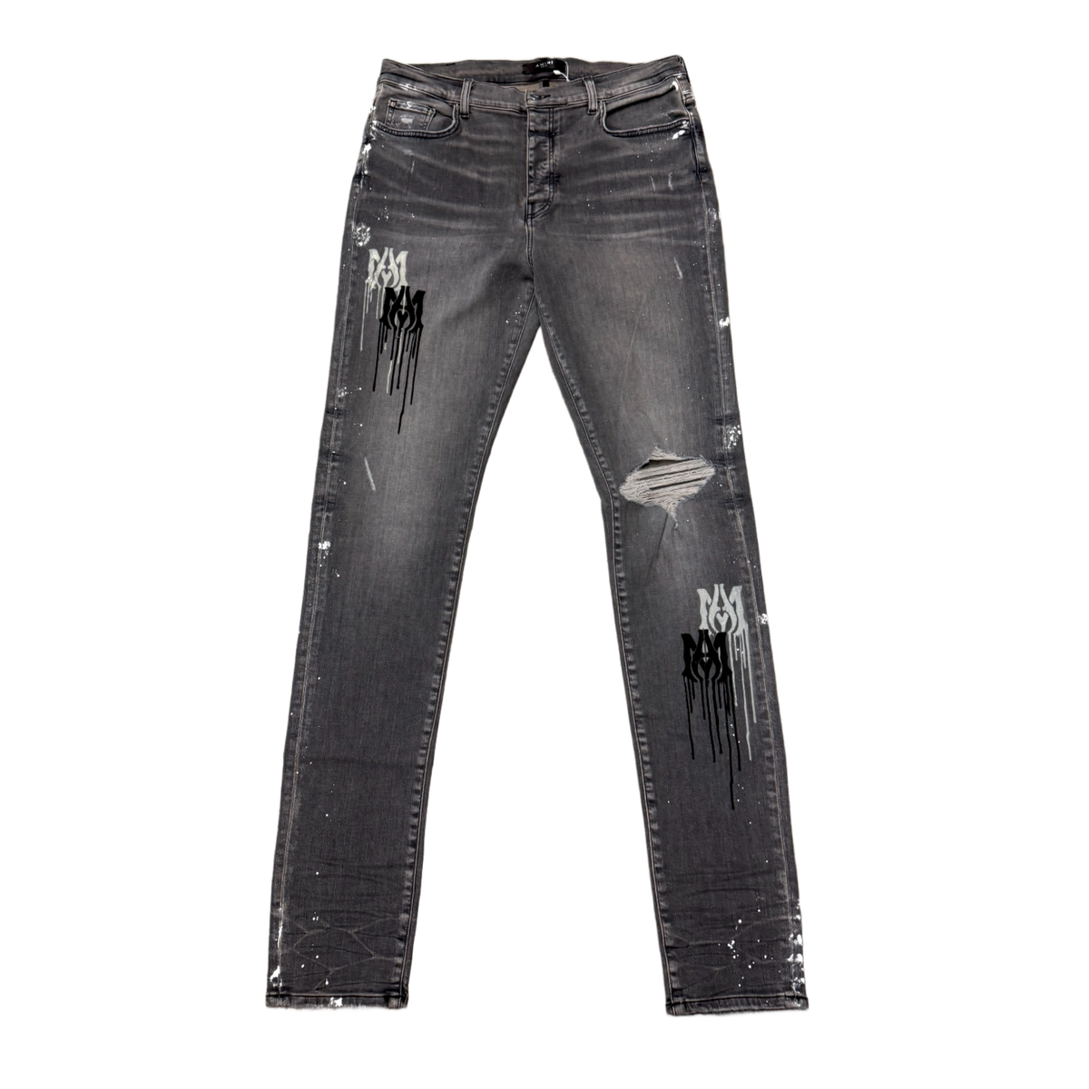 Amiri 'Grey MA Stencil' Jeans