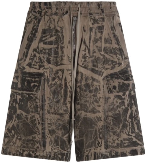 Rick Owens DRKSHDW 'Black Washed Foil' Shorts