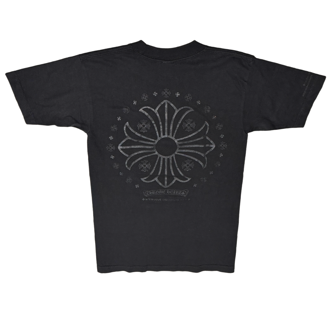 Chrome Hearts 'Tonal Plus Cross' Black Pocket Tee