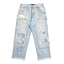 Paly 'Light Blue' Ripped Studded Jeans