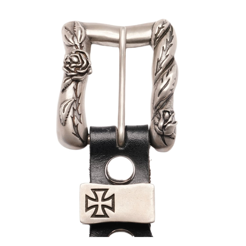 Enfants Riches Déprimés 'ERD Studded' Black Leather Belt
