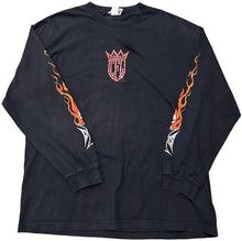 West Coast Choppers 'CFL Flames' Vintage Rhinestone Longsleeve 