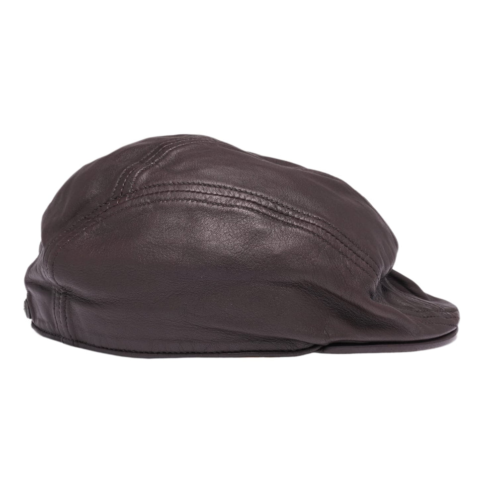 Chrome Hearts Vintage 'Brown' Leather Beret Flat Hat