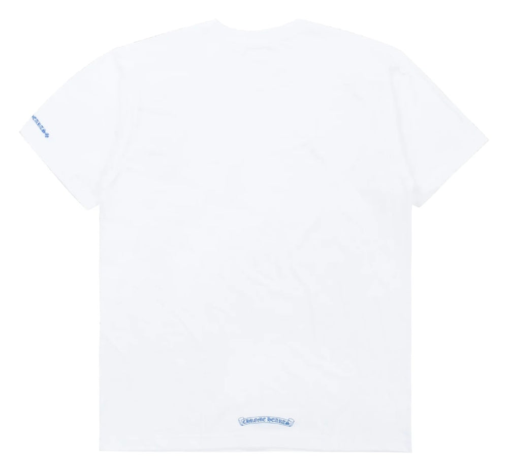 Chrome Hearts 'White/Blue' Collar Logo Tee