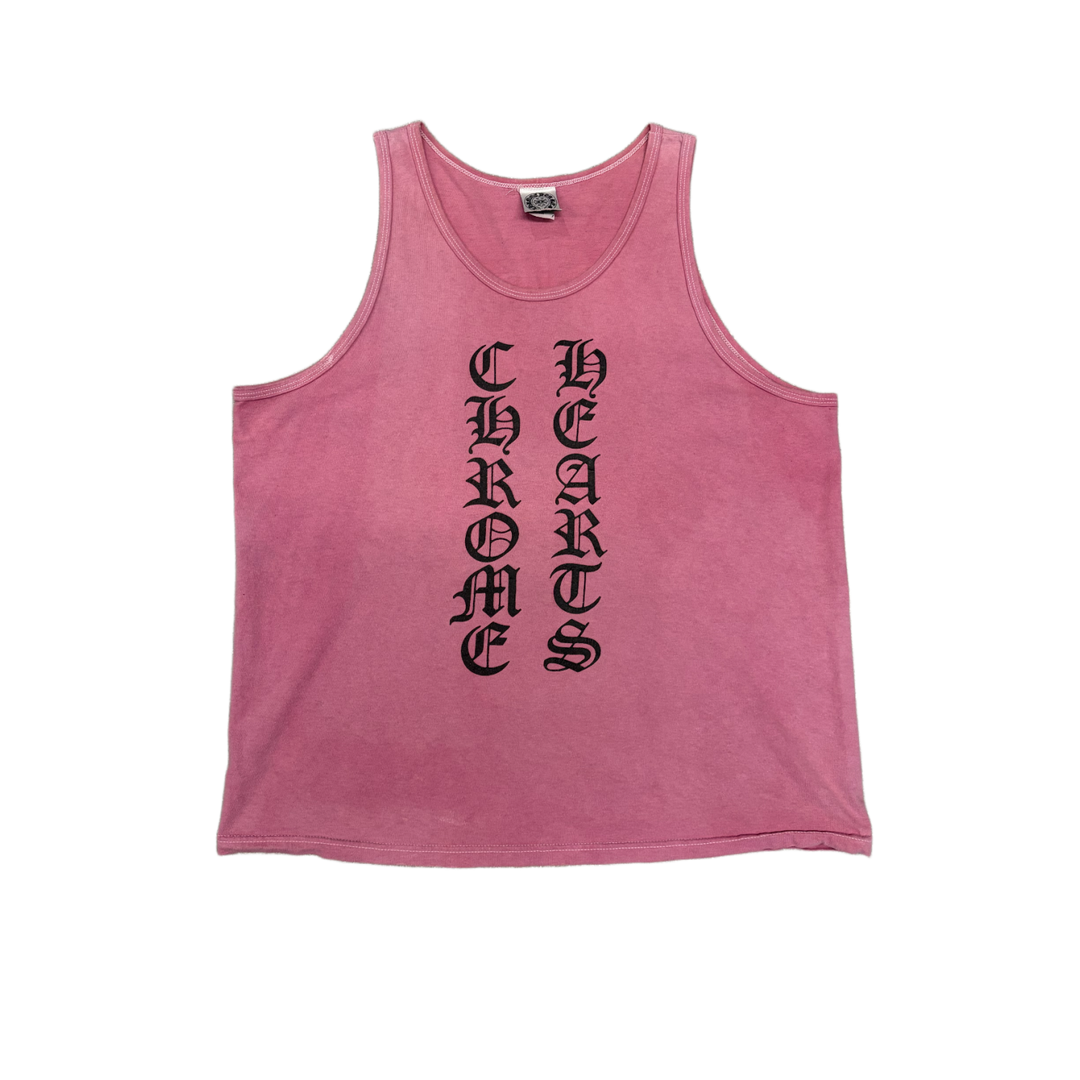 Chrome Hearts Vintage Pink 'Spelldown' Loose Tank Top