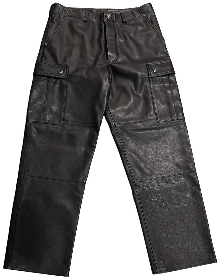 Chrome Hearts 'Black' Leather Cargo Pants