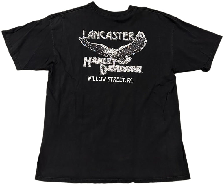 Harley Davidson 'Lancaster' Rhinestone Vintage Tee