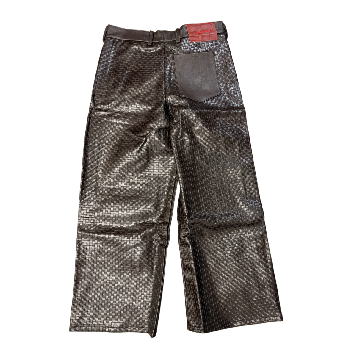 Archivo Studios 'Weave' Brown Leather Pants