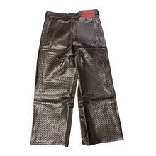 Archivo Studios 'Weave' Brown Leather Pants