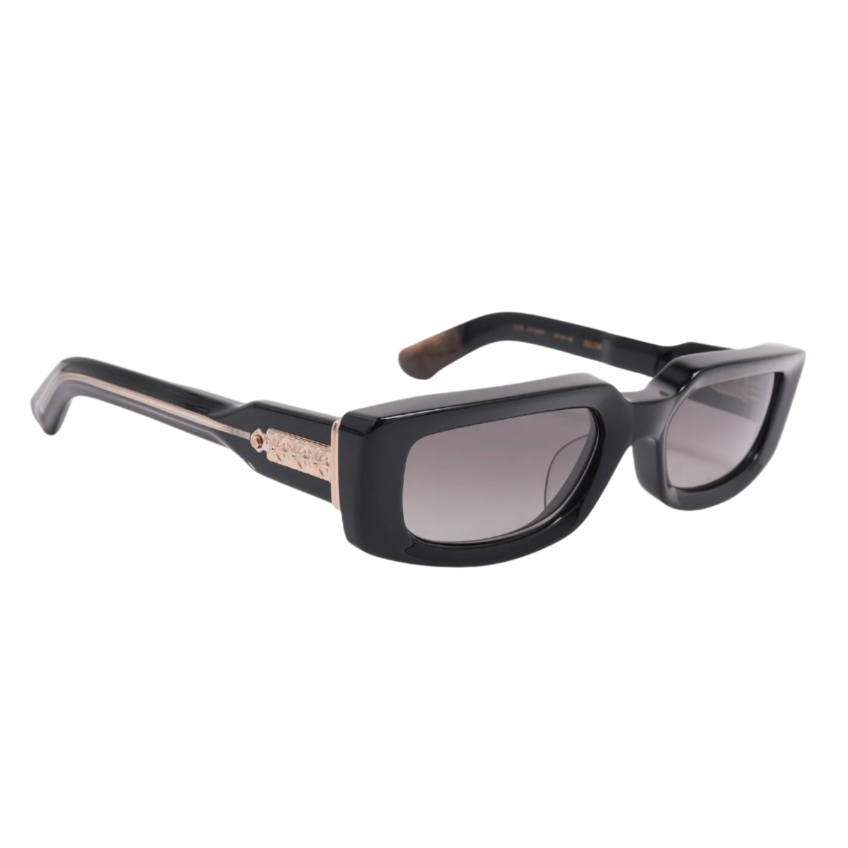 Chrome Hearts 'Zelda' Black Gold Sunglasses