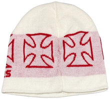 West Coast Choppers 'White/Red' Multi Cross Beanie