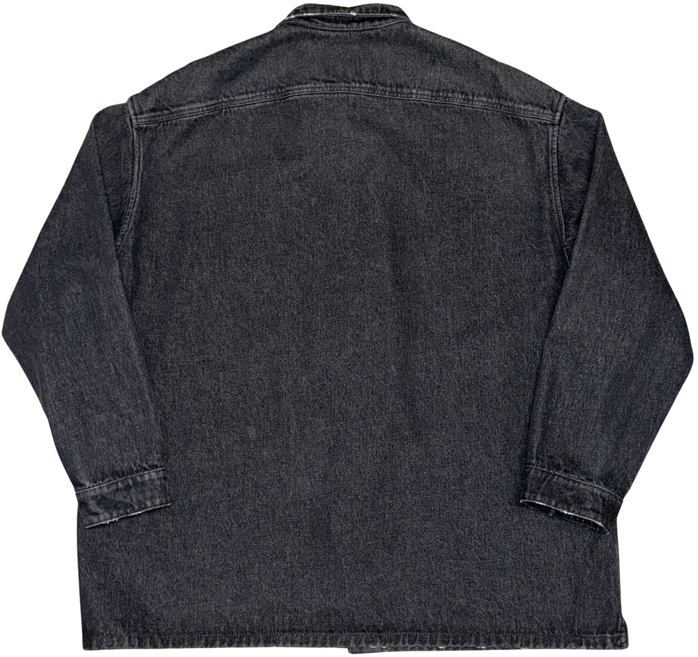 Prada 'Logo' Washed Black Denim Shirt