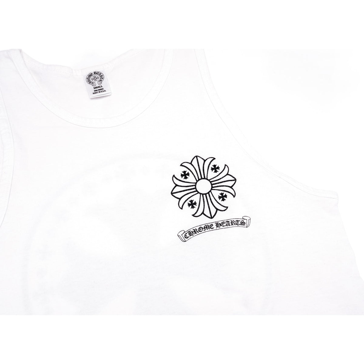 Chrome Hearts Vintage 'White' Plus Cross Tank Top