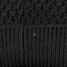 Chanel 'White CC' Knit Cashmere Black Beanie