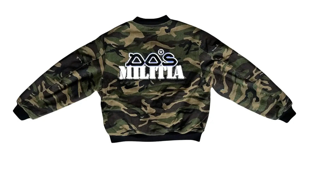DOS ‘Militia’ Camo Bomber Jacket
