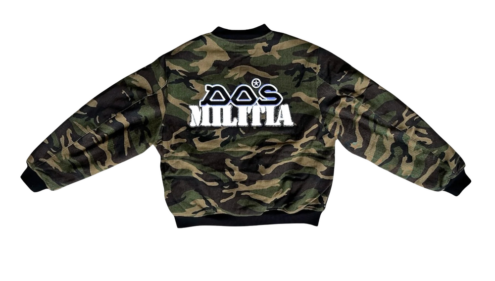 DOS ‘Militia’ Camo Bomber Jacket