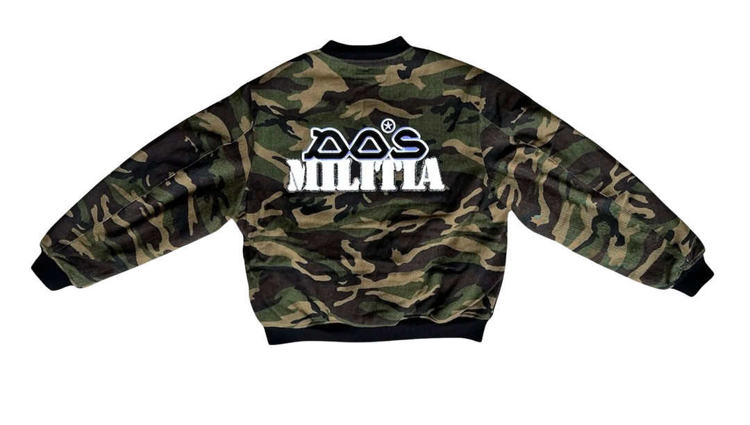 DOS ‘Militia’ Camo Bomber Jacket