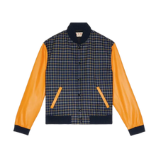 Marni 'Navy' Checkered Varsity Jacket