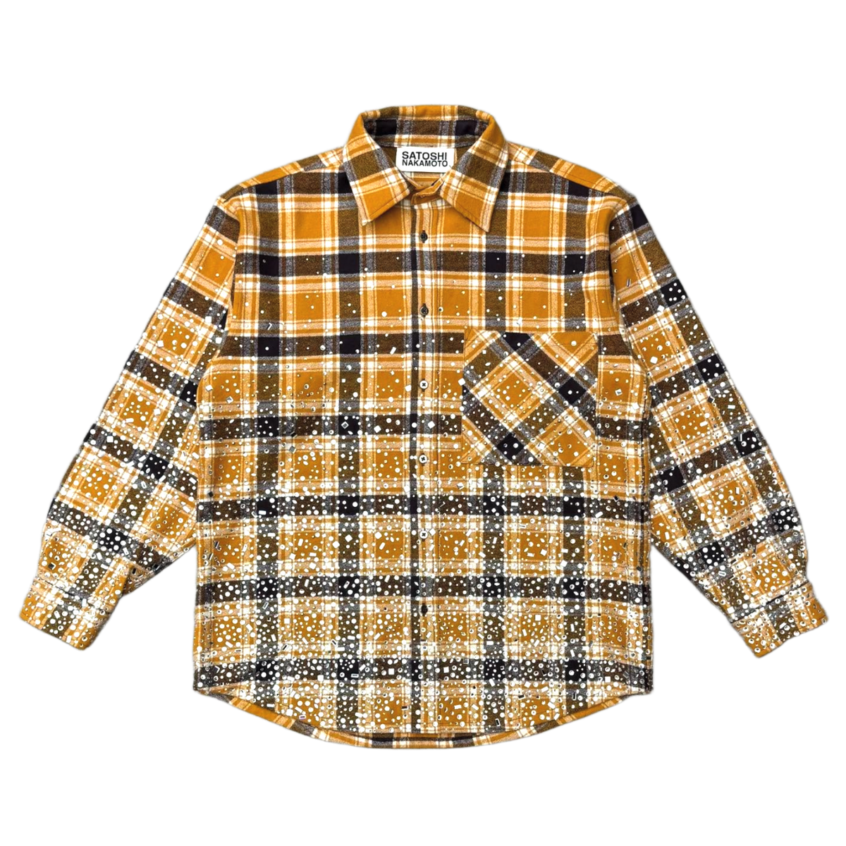 Satoshi Nakamoto 'Yellow' Glass Flannel