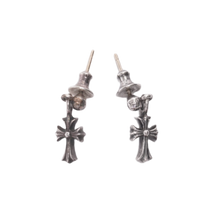 Chrome Hearts 'Silver' Dangling Babyfat Ball Earrings