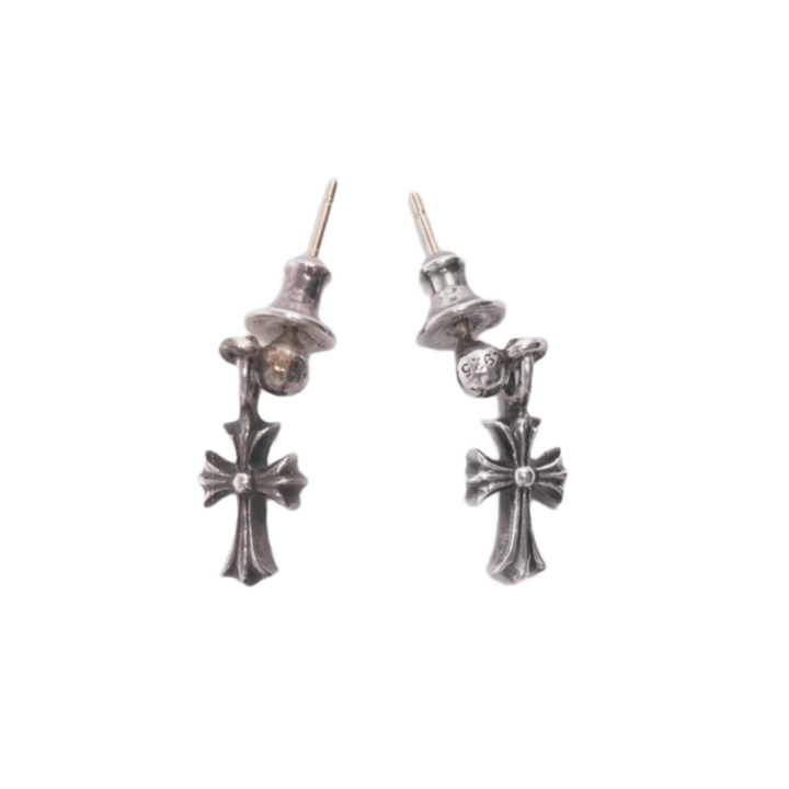 Chrome Hearts 'Silver' Dangling Babyfat Ball Earrings