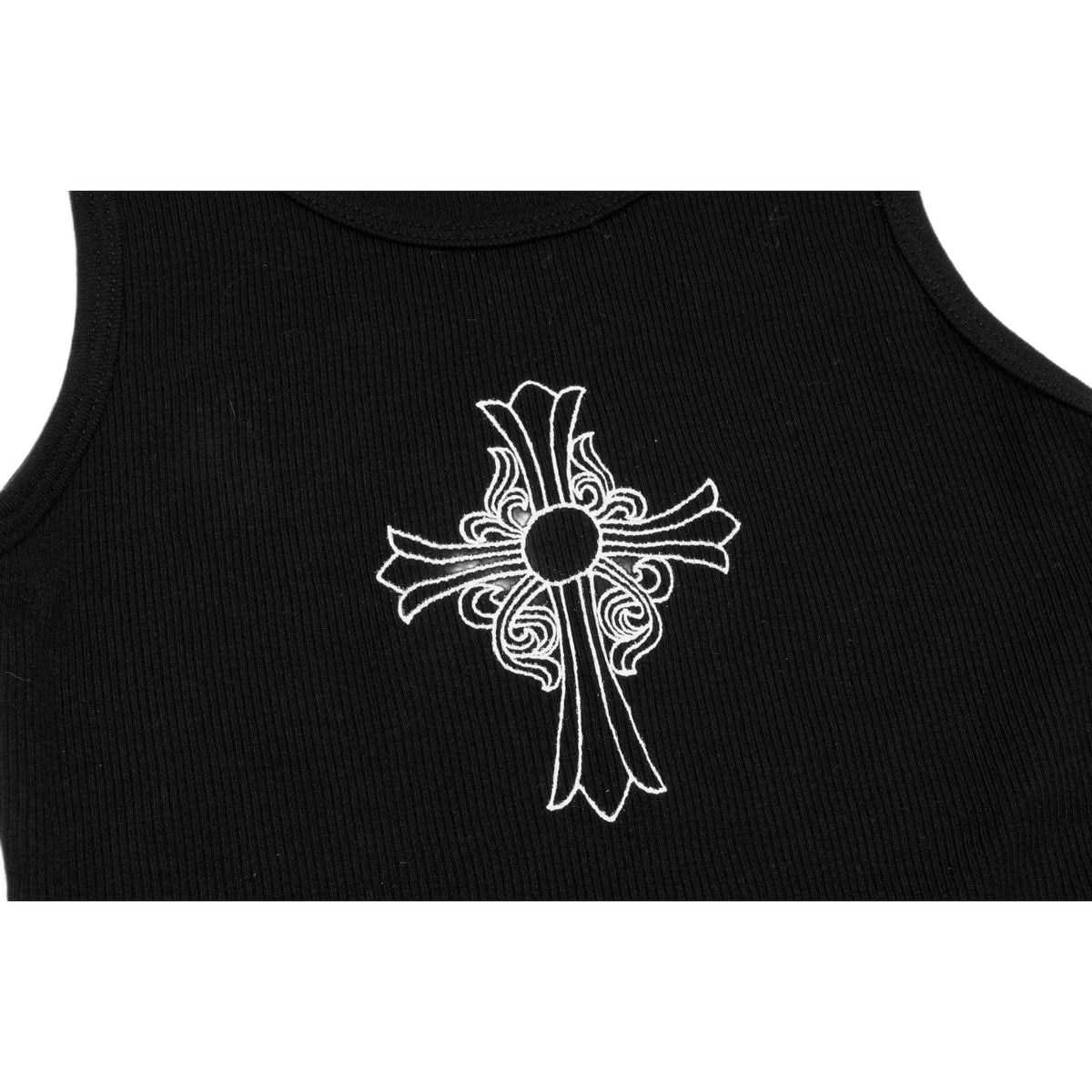 Chrome Hearts Vintage Women's 'Black' Hairy Cross Tank Top