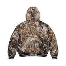Supreme x Mitchell & Ness 'Realtree AP Camo' Lined Hooded Satin Varsity Jacket