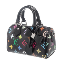 Louis Vuitton x Takashi Murakami 'Black' Monogram Nano Speedy Bag