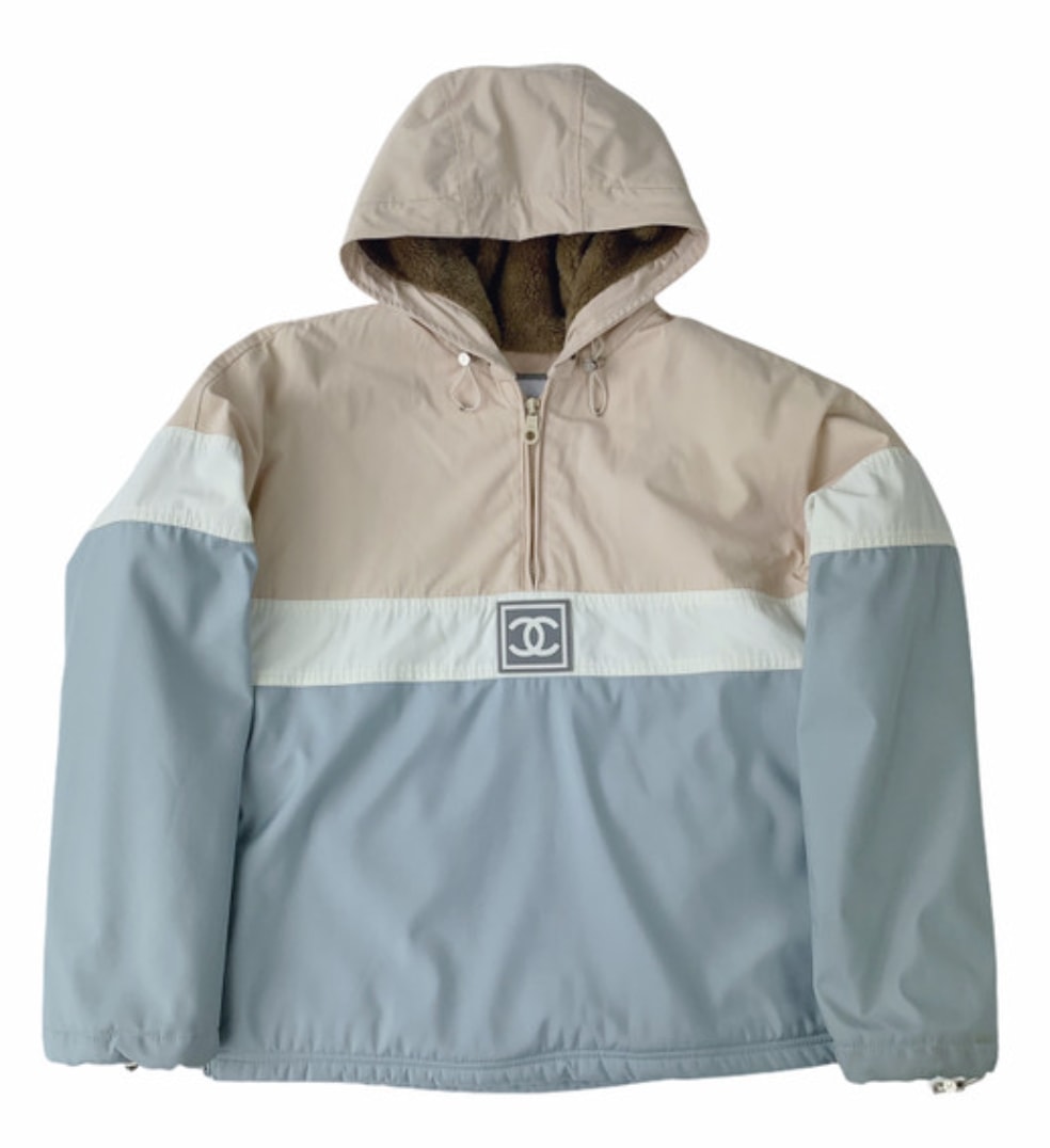 Chanel Sports Fur Lined Anorak Hoodie