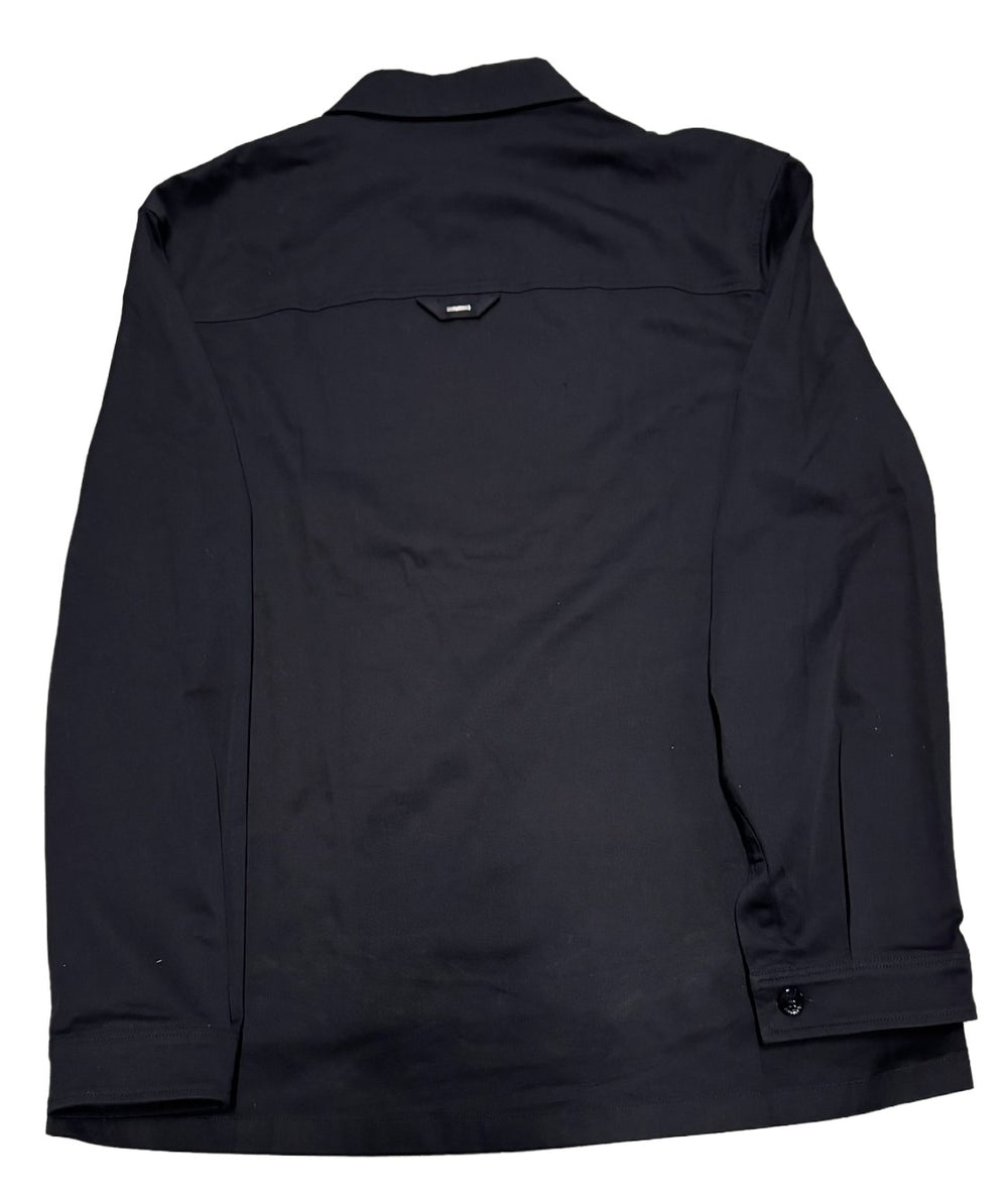 Louis Vuitton 'Black' Flocked Casual Cotton Overshirt