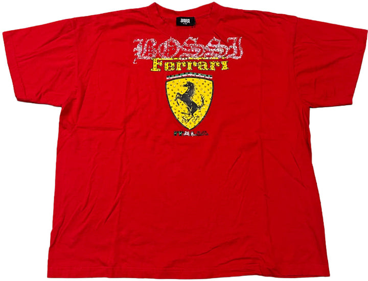 Bossi 'Ferrari Italia' RHinestone Vintage Tee