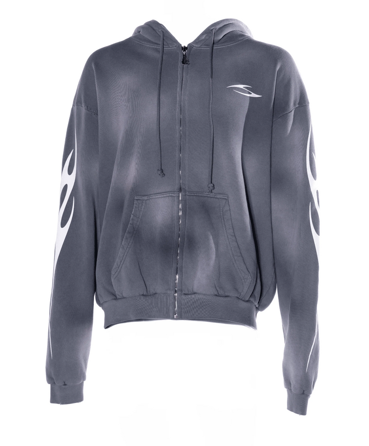 Hellstar 'Grey' Uniform Zip Up Hoodie