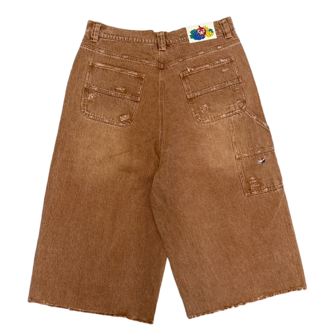 Chew Forever 'Brown' Long Denim Shorts
