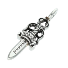 Chrome Hearts 'Double Dagger' Silver Pendant
