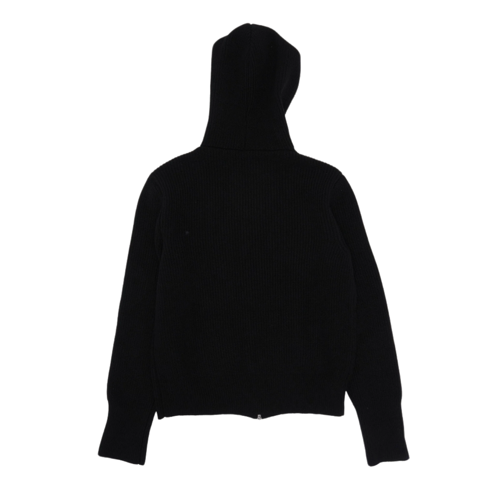 Chrome Hearts 'Black' Triple Cross Patch Scroll Cashmere Zip Up Hoodie