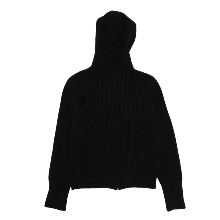 Chrome Hearts 'Black' Triple Cross Patch Scroll Cashmere Zip Up Hoodie