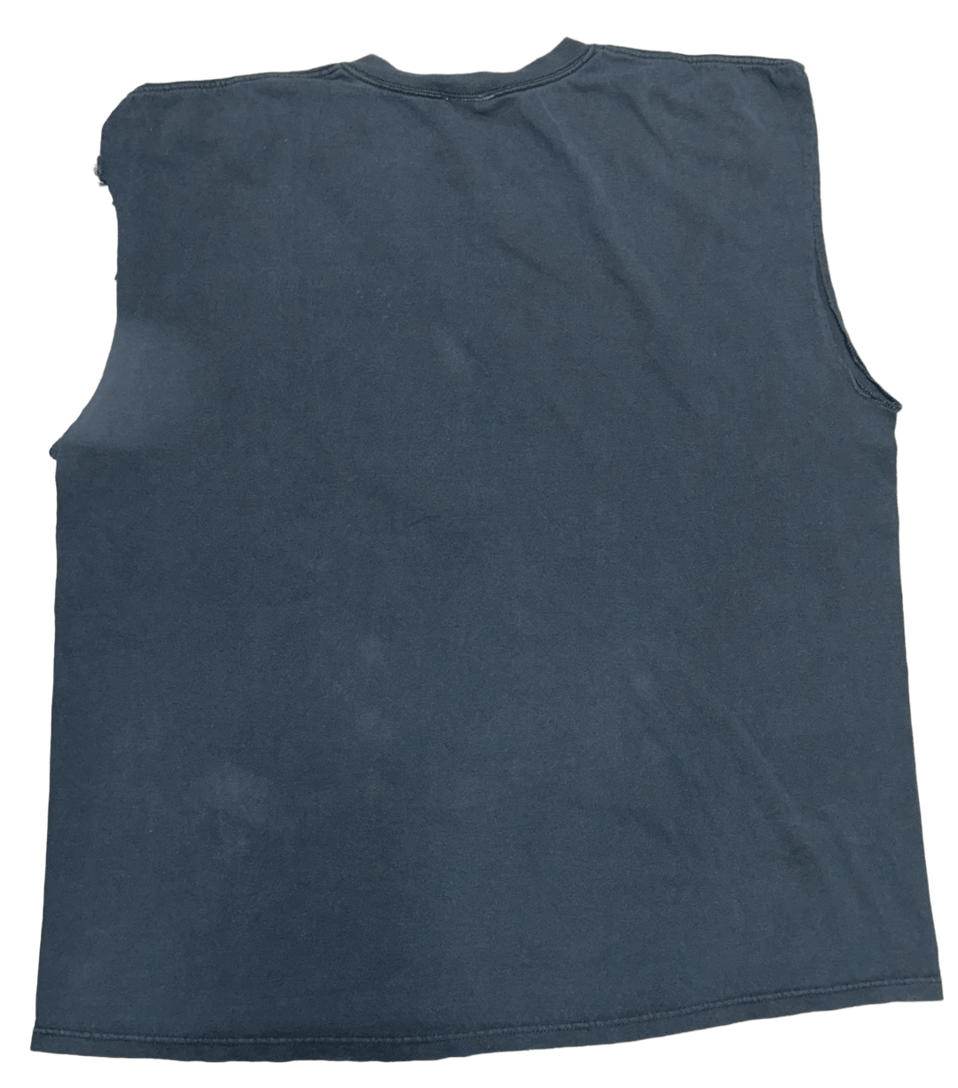 Liqiud Blue 'Green Skull' Vintage Cutoff Tee