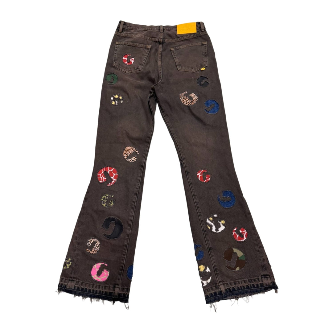 Gallery Dept. 'G Time' Brown G-Patch LA Flare Jeans