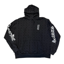 Chrome Hearts 'Black' Monogram Vertical Logo Hoodie