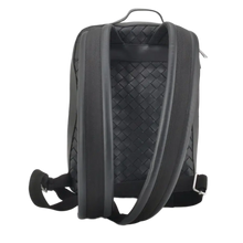 Bottega Veneta 'Black' Calfskin Intreccio Backpack