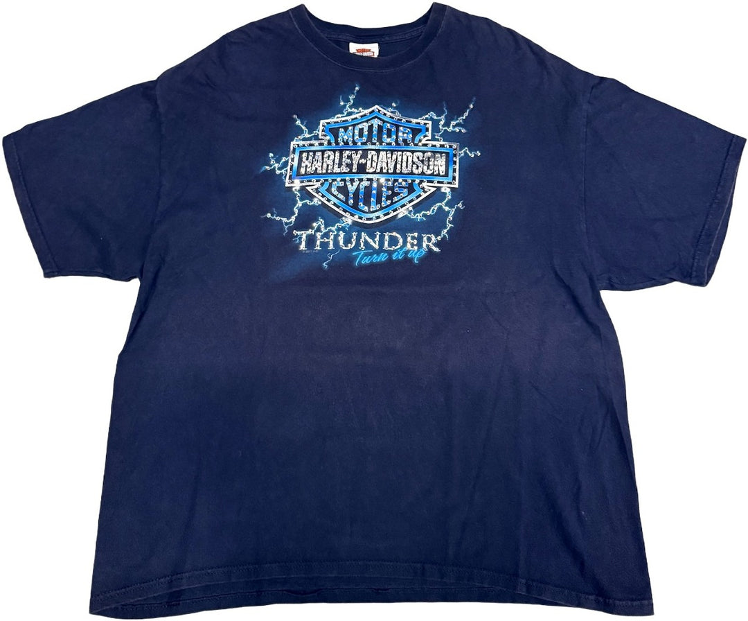 Harley Davidson 'Thunder' Rhinestone Vintage Tee