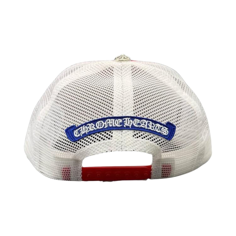 Chrome Hearts 'King Taco' Red White Blue Trucker Hat