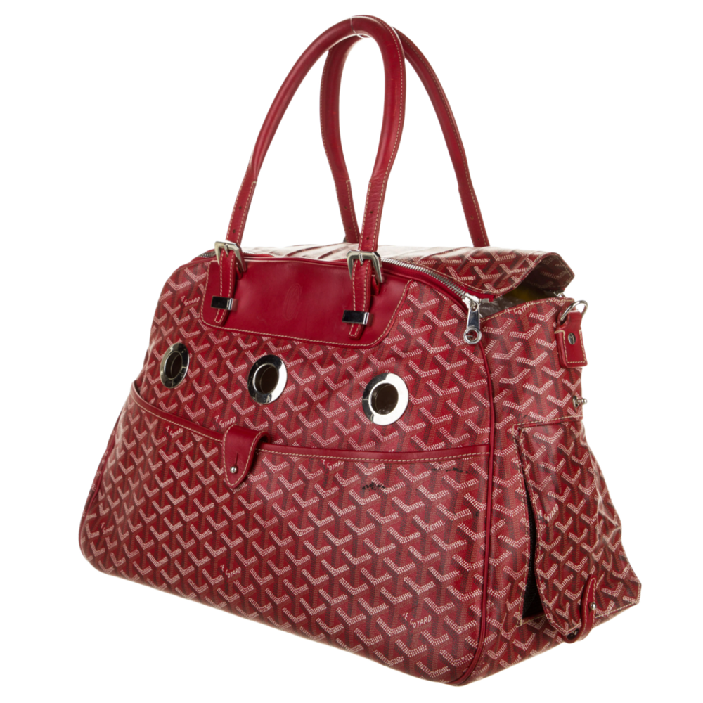 Goyard 'Red' Sac Hulot Pet Carrier PM