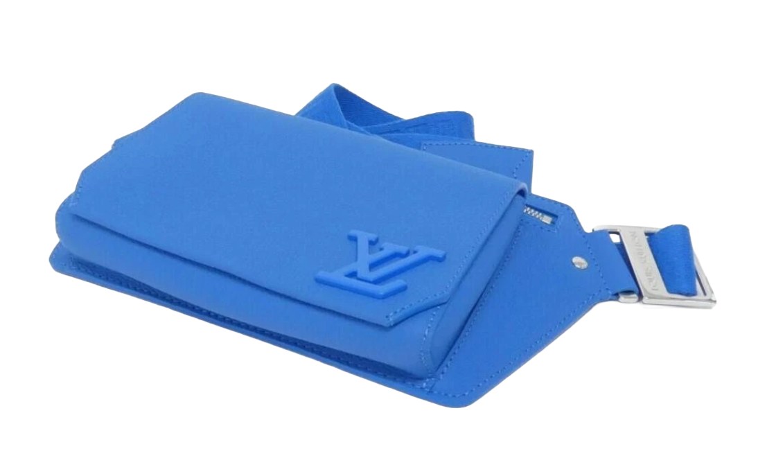 Louis Vuitton 'Blue Calfskin' Sling Bag