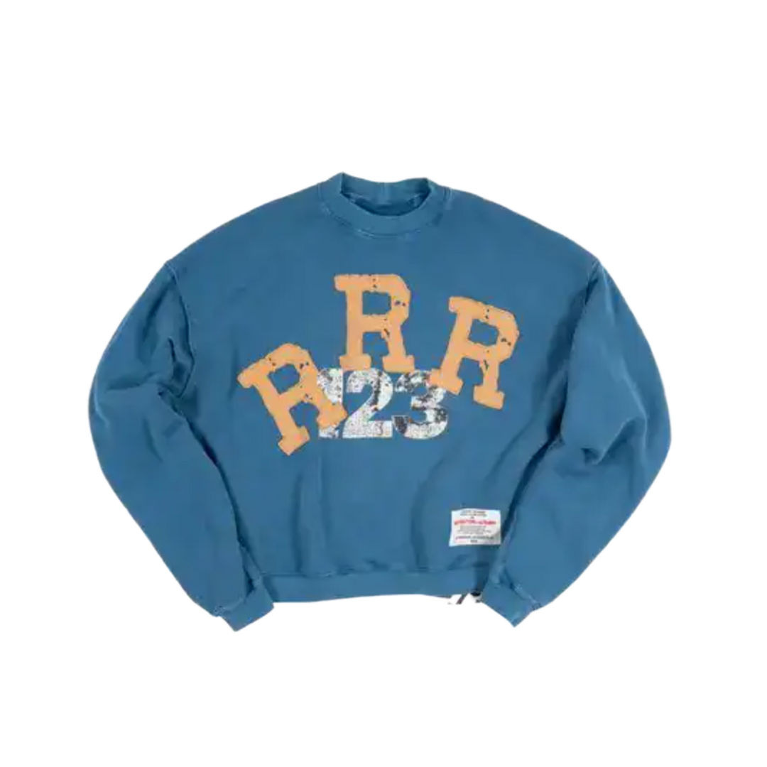 Rivington roi Rebis 'Times Like These' Blue Crewneck